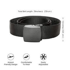 Men's Tactical Canvas Belt Outdoor Sporty Military