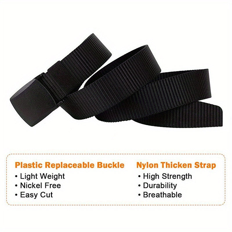 Men's Tactical Canvas Belt Outdoor Sporty Military