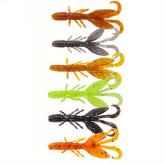 12pcs Bionic Shrimp Lure Soft Worm Fishing Tackle