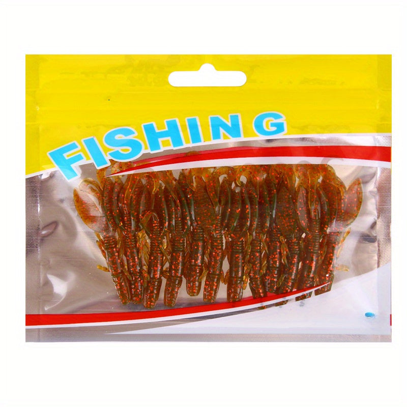 12pcs Bionic Shrimp Lure Soft Worm Fishing Tackle
