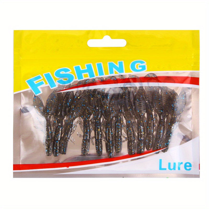 12pcs Bionic Shrimp Lure Soft Worm Fishing Tackle
