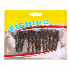 12pcs Bionic Shrimp Lure Soft Worm Fishing Tackle