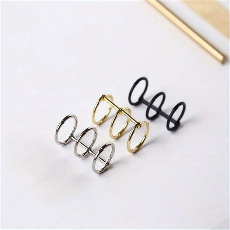 2pcs Loose Leaf Ring Hand Ledger Storage Tool DIY Metal Ring Buckle