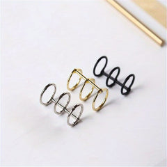 2pcs Loose Leaf Ring Hand Ledger Storage Tool DIY Metal Ring Buckle