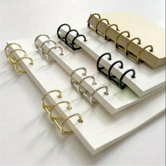 2pcs Loose Leaf Ring Hand Ledger Storage Tool DIY Metal Ring Buckle