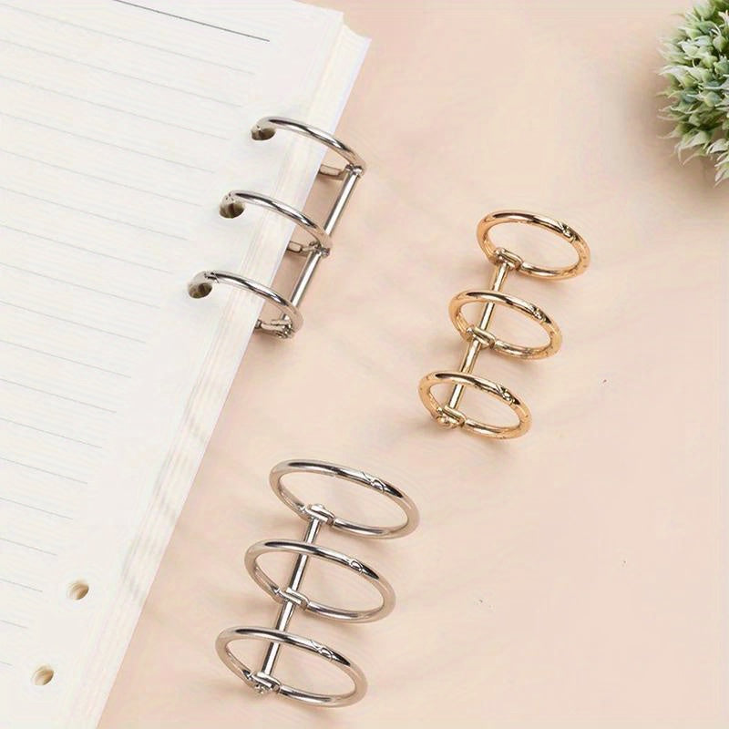 2pcs Loose Leaf Ring Hand Ledger Storage Tool DIY Metal Ring Buckle
