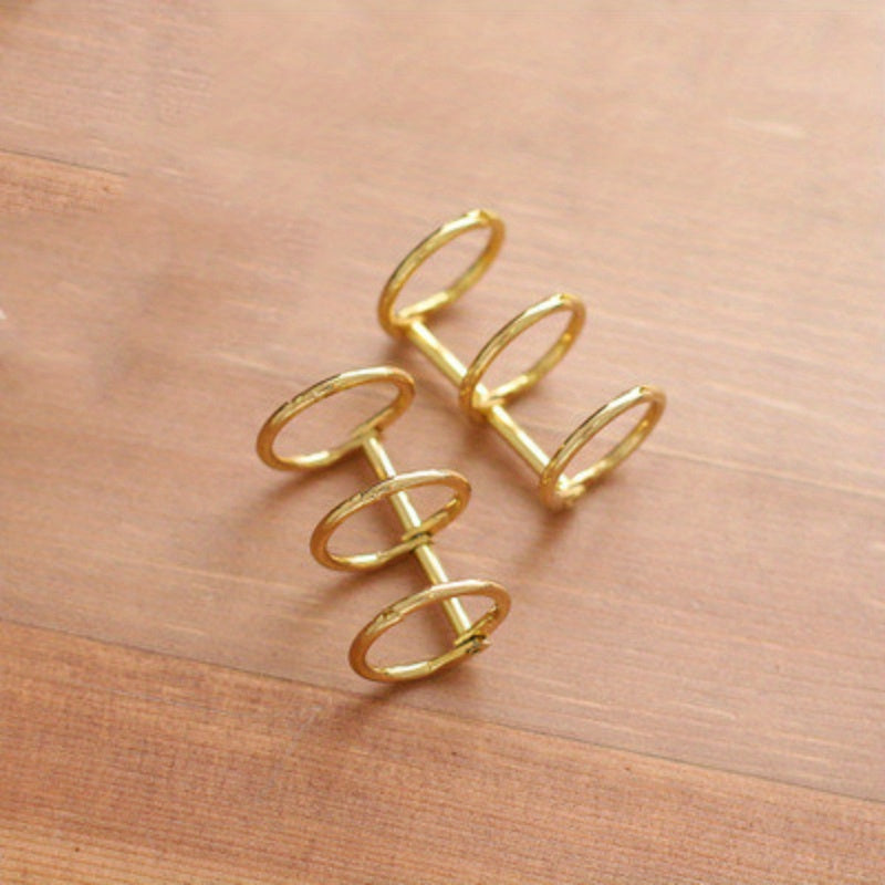 2pcs Loose Leaf Ring Hand Ledger Storage Tool DIY Metal Ring Buckle