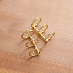 2pcs Loose Leaf Ring Hand Ledger Storage Tool DIY Metal Ring Buckle