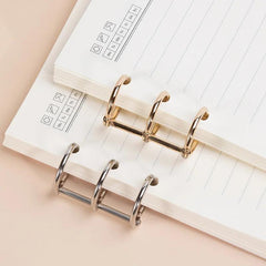 2pcs Loose Leaf Ring Hand Ledger Storage Tool DIY Metal Ring Buckle