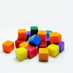 Acrylic Blank Dice Game Dice 6 Sided Right Angle Dice Game Accessories