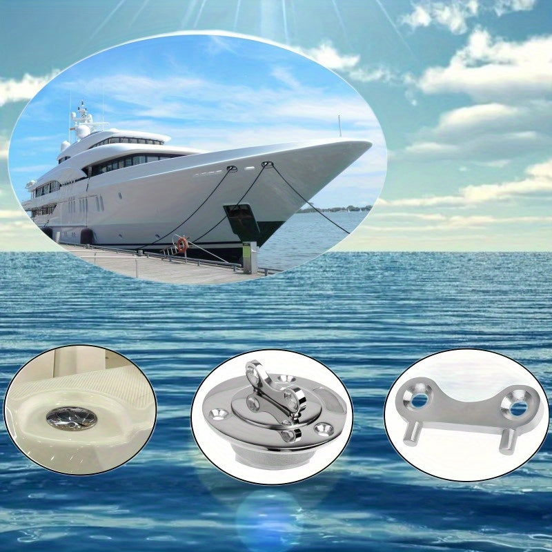 Stainless Steel Fuel Water Tank Cap Gas Cap Replacement Key Yacht Marine