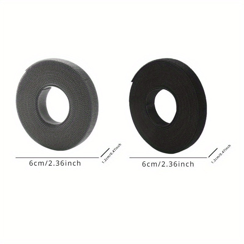 10m Self-adhesive Magic Hook And Loop Buckle Tape For Cable Storage