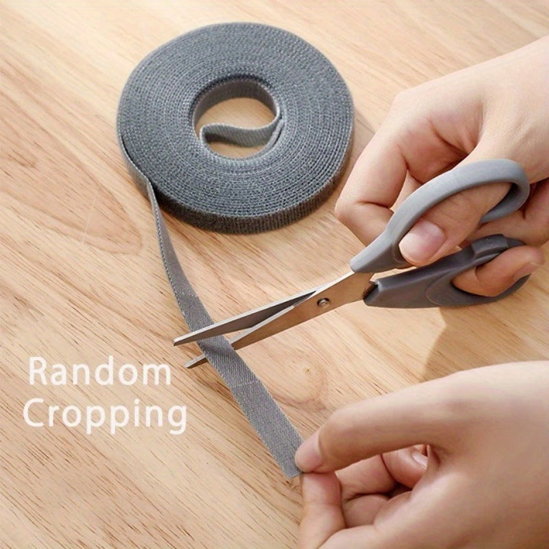 10m Self-adhesive Magic Hook And Loop Buckle Tape For Cable Storage