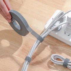 10m Self-adhesive Magic Hook And Loop Buckle Tape For Cable Storage