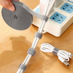 10m Self-adhesive Magic Hook And Loop Buckle Tape For Cable Storage