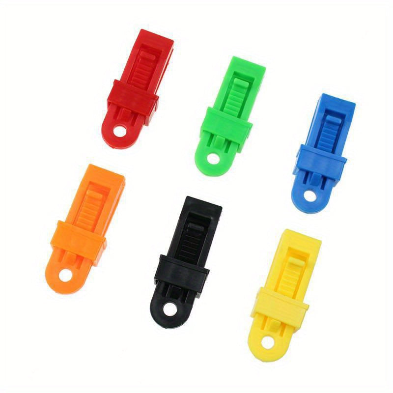 5pcs Outdoor Tent Clips Windproof Plastic Buckle Camping Gear