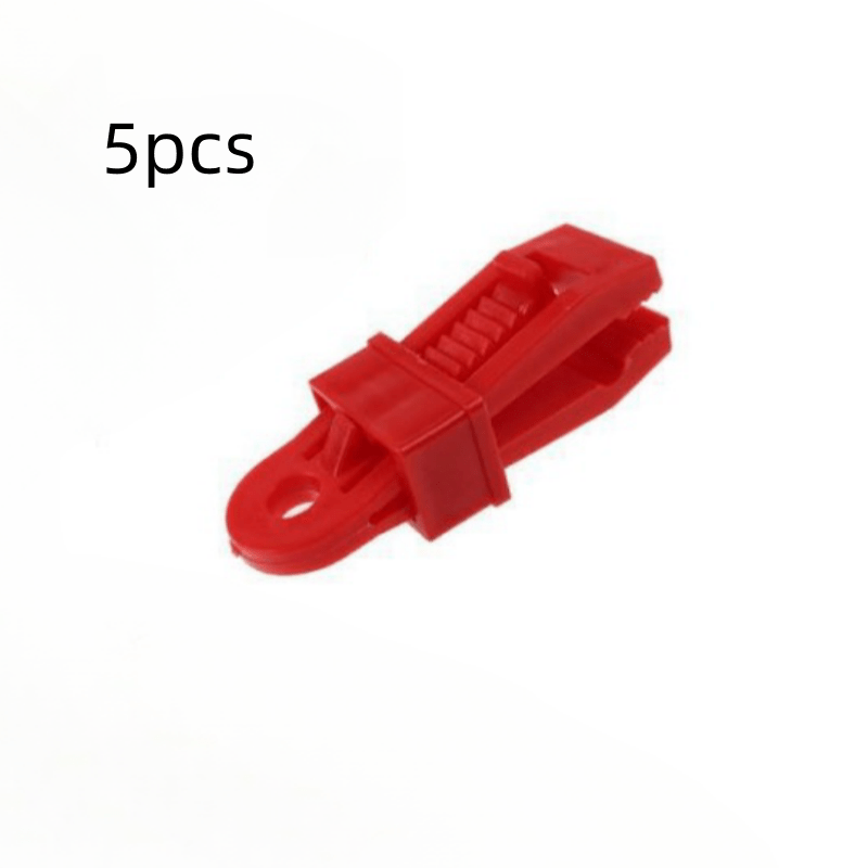5pcs Outdoor Tent Clips Windproof Plastic Buckle Camping Gear