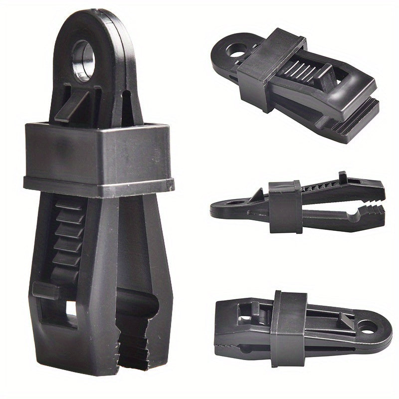5pcs Outdoor Tent Clips Windproof Plastic Buckle Camping Gear