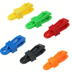 5pcs Outdoor Tent Clips Windproof Plastic Buckle Camping Gear