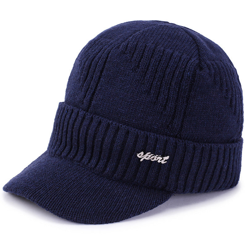 Knitted Baseball Cap for Winter Outdoor Sport Elderly