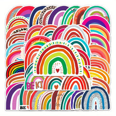 50pcs Rainbow Bridge Graffiti Stickers for Luggage Notebooks Scooters