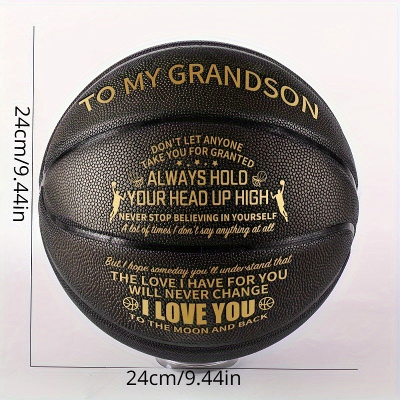 1pc Int'l Standard Size Basketball Great Gift For Son Grandson