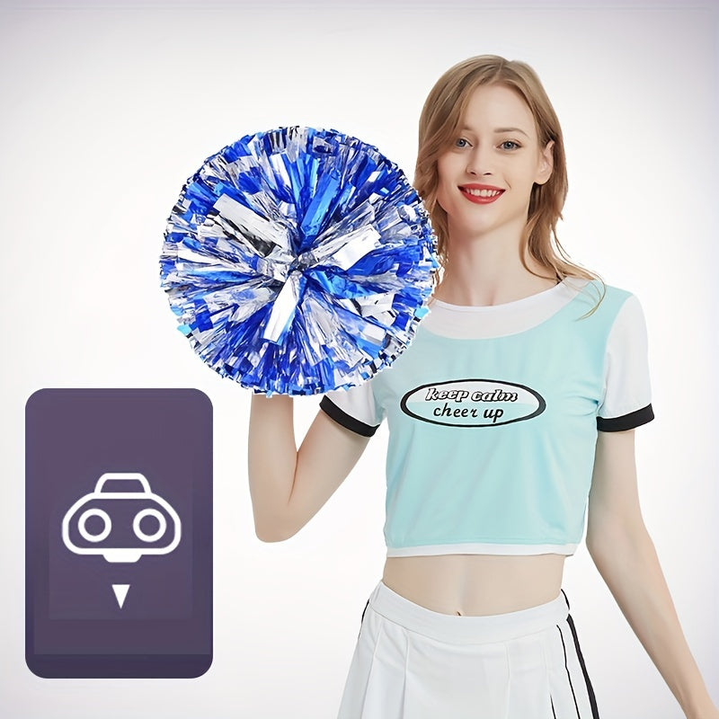 2pcs Cheering Poms Handheld Props Dancing Supplies