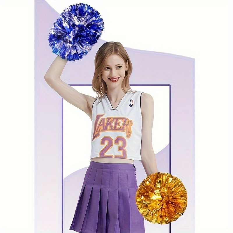 2pcs Cheering Poms Handheld Props Dancing Supplies