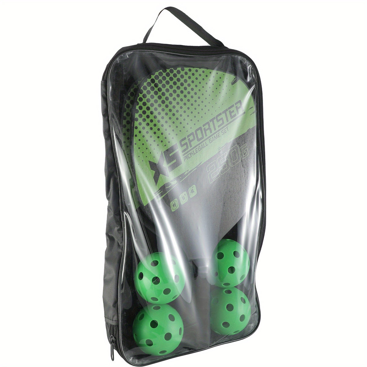 Pickleball Racket Set - 2 Rackets 4 Balls & Bag