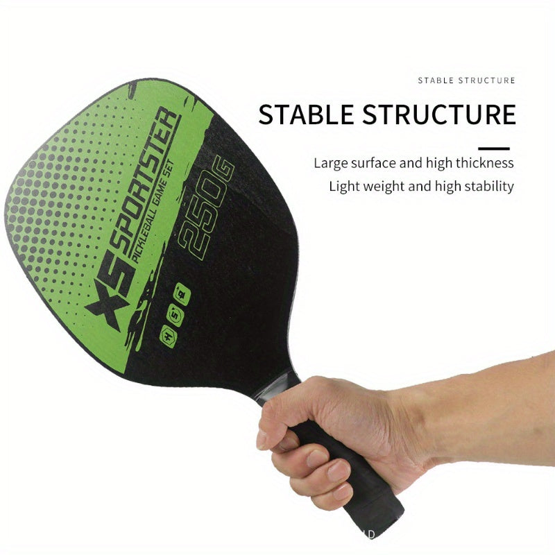 Pickleball Racket Set - 2 Rackets 4 Balls & Bag