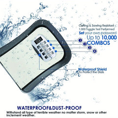 Outdoor Key Lock Box Portable Combination Security Lockbox Waterproof