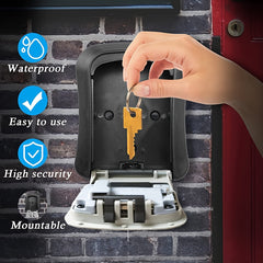 Outdoor Key Lock Box Portable Combination Security Lockbox Waterproof