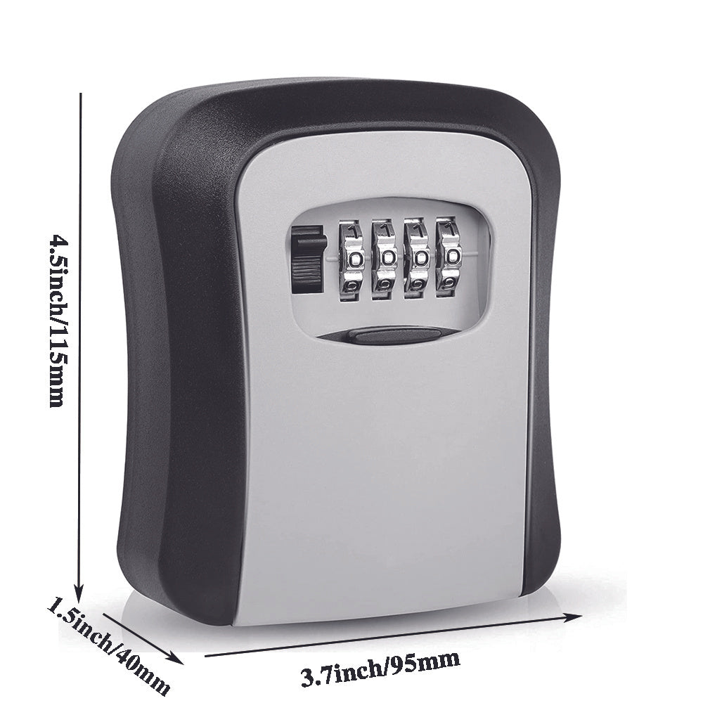 Outdoor Key Lock Box Portable Combination Security Lockbox Waterproof