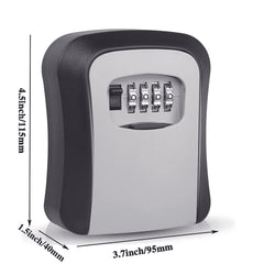 Outdoor Key Lock Box Portable Combination Security Lockbox Waterproof