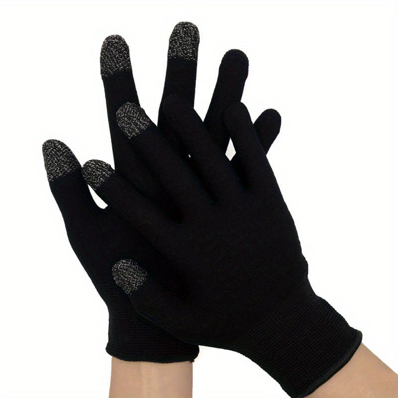 2pcs Sweat Anti-scratch Game Finger Sleeve Gloves