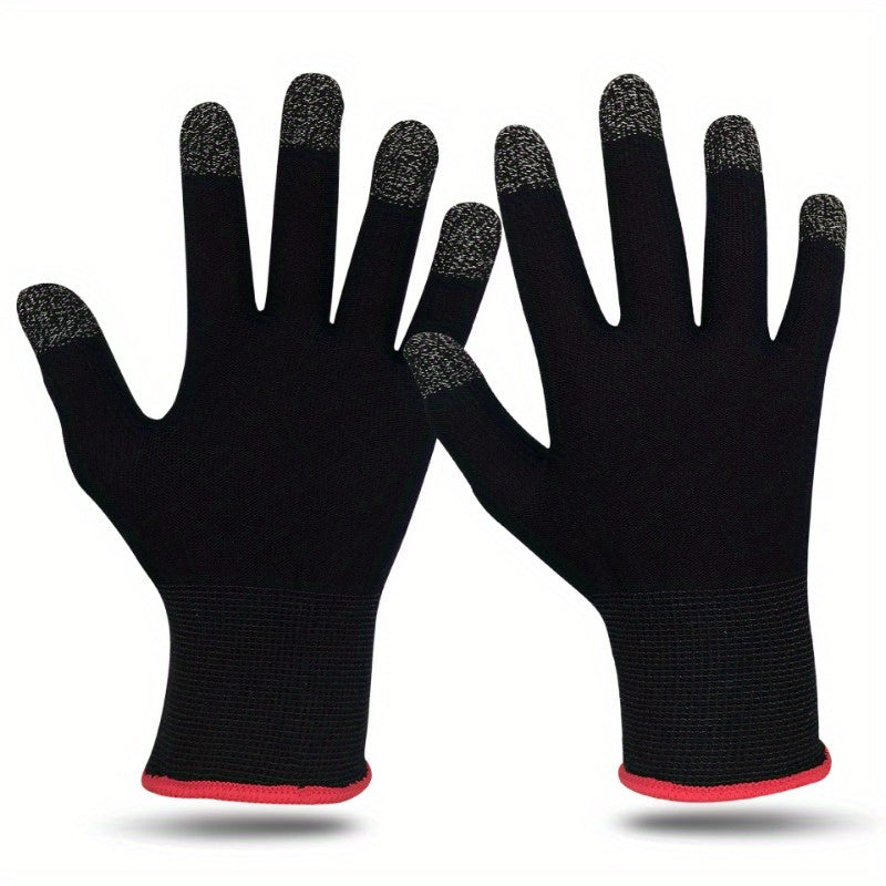2pcs Sweat Anti-scratch Game Finger Sleeve Gloves