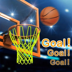 Luminous Basketball Net with Frame - Fluorescent Glow in the Dark Design
