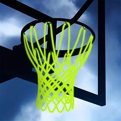 Luminous Basketball Net with Frame - Fluorescent Glow in the Dark Design