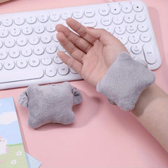 2pcs Mouse Pad Wrist Protector Small Pillow Office Staff Keyboard Typing