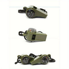 3 in 1 Emergency Survival Whistle with Compass and Thermometer