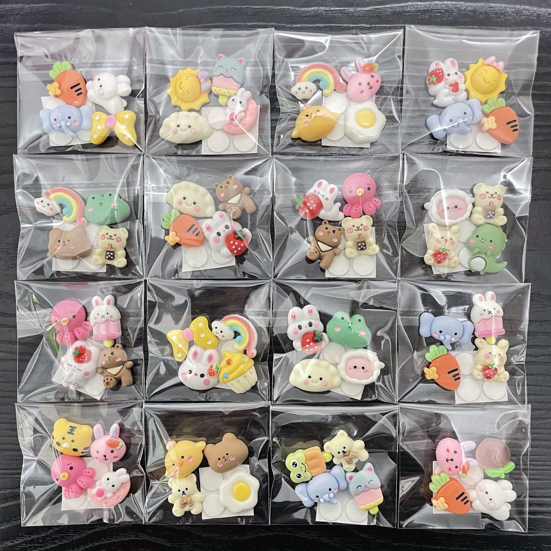 3D Soft Rubber Stickers DIY Cartoon Stickers Water Bottle Phone Case Decor