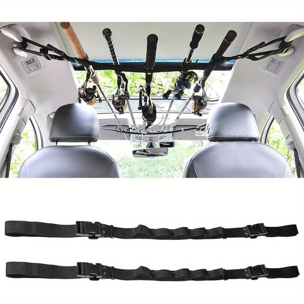 2pcs Adjustable Fishing Rod Holder Storage Belts