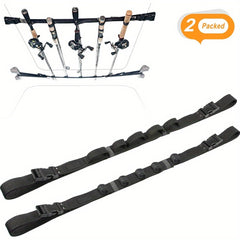 2pcs Adjustable Fishing Rod Holder Storage Belts