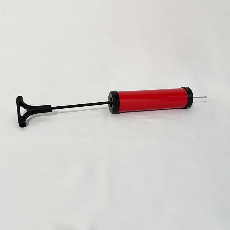 Portable Ball Pump Kit Inflates Balls Needles Nozzle Extension Hose Sports