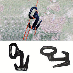 Aluminum Alloy Hook Rope Tightener for Camping and Outdoor