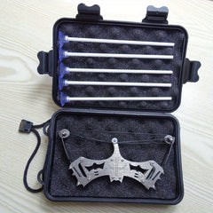 16cm Metal Mini Compound Bow Catapult For Archery Fun