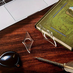 Acrylic Book Expander Thumb Reading Support Rack Bookmark Clip Page