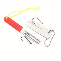 1pc Fishing Hook Sharpening Tool Treble Hooks Sharpener