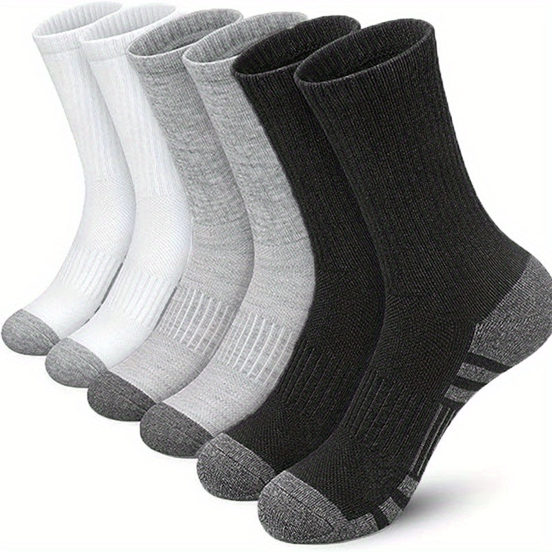 Men's Sports Crew Socks for Running in Autumn & Winter