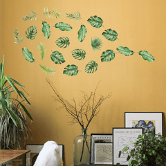 Leaf Wall Stickers Green Plant Decoration